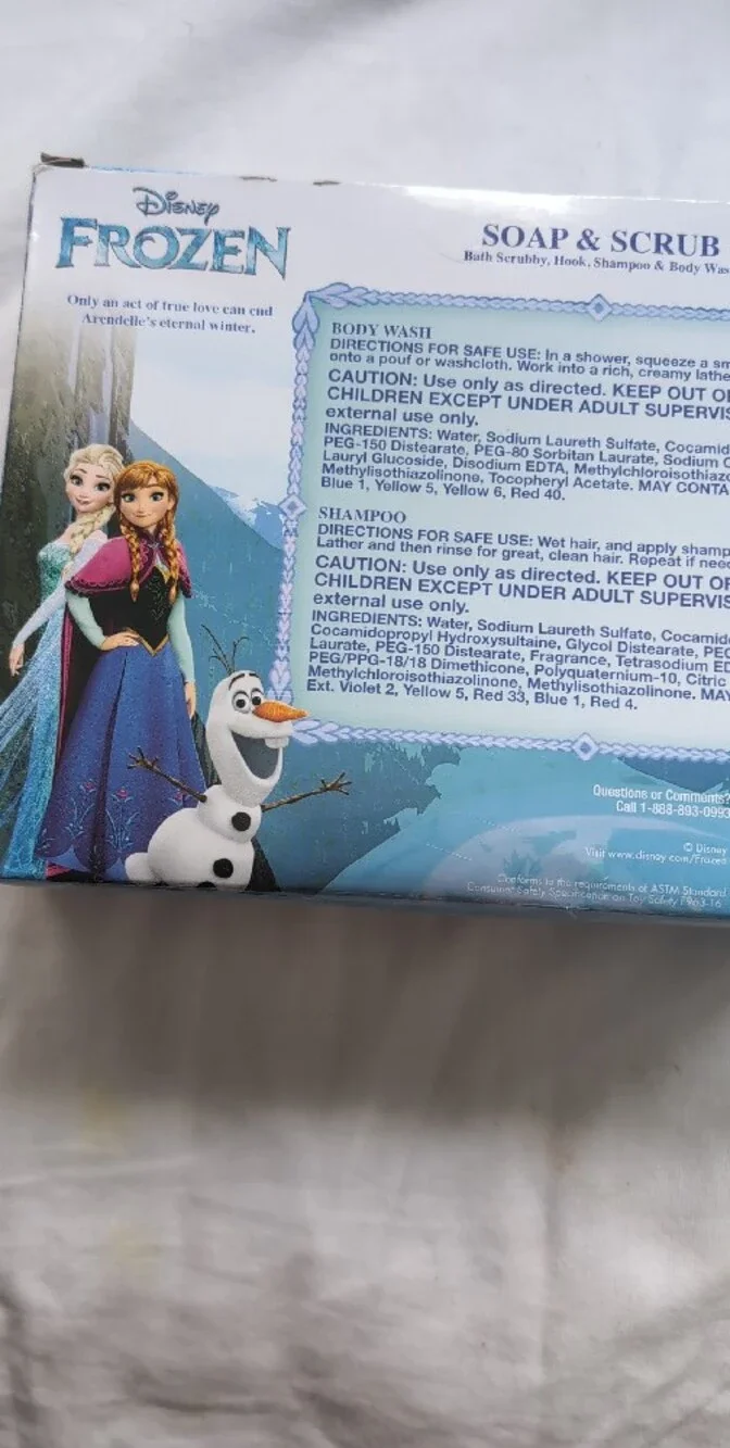 Disney Frozen Kids Bath Set Frosted Berry Scented Shampoo & Body Wash